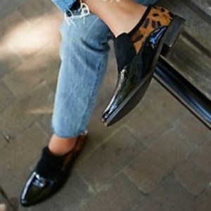 Vintage Style Black and Cheetah Loafer